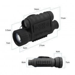 Monokulár Bestguarder WG-50 Plus (Plus verze 2021) - Digitální noční vidění