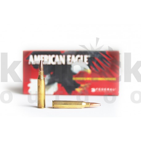 338 Lapua Magnum JSP 250grs FA Amercian Eagle